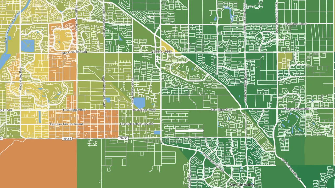 85142, AZ Map of Vehicle Theft Rates