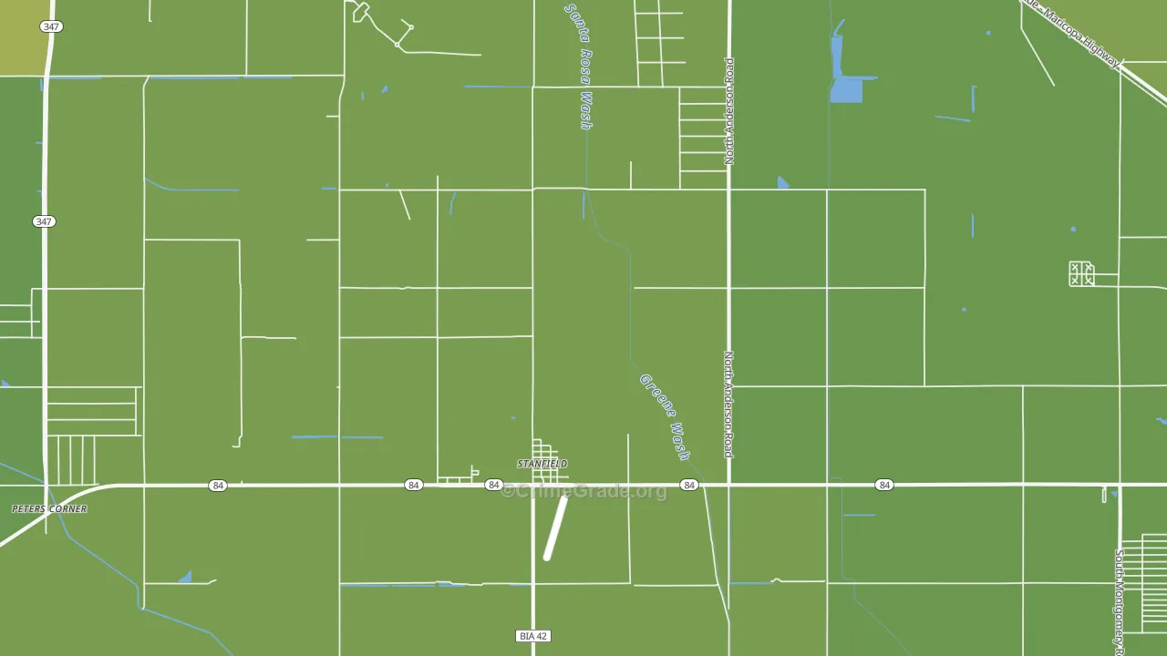 85172, AZ Map of Vehicle Theft Rates