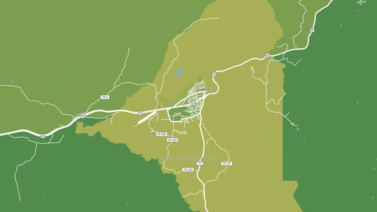 85173, AZ Map of Vehicle Theft Rates