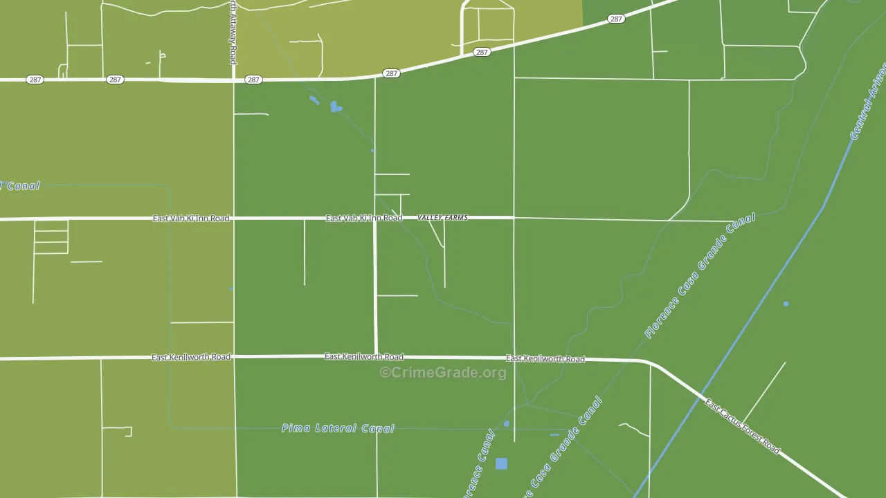 85191, AZ Map of Vehicle Theft Rates