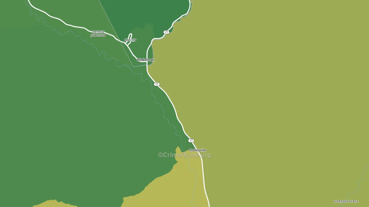 85192, AZ Map of Vehicle Theft Rates