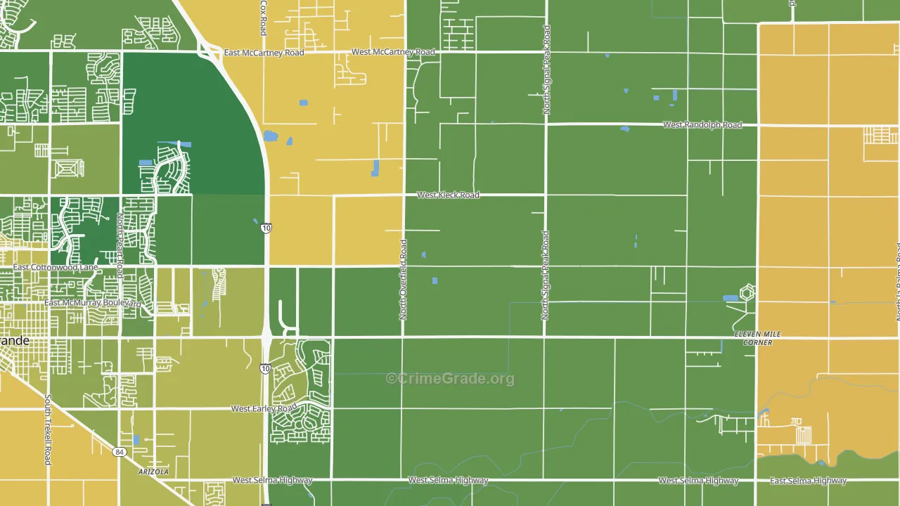 85194, AZ Map of Vehicle Theft Rates