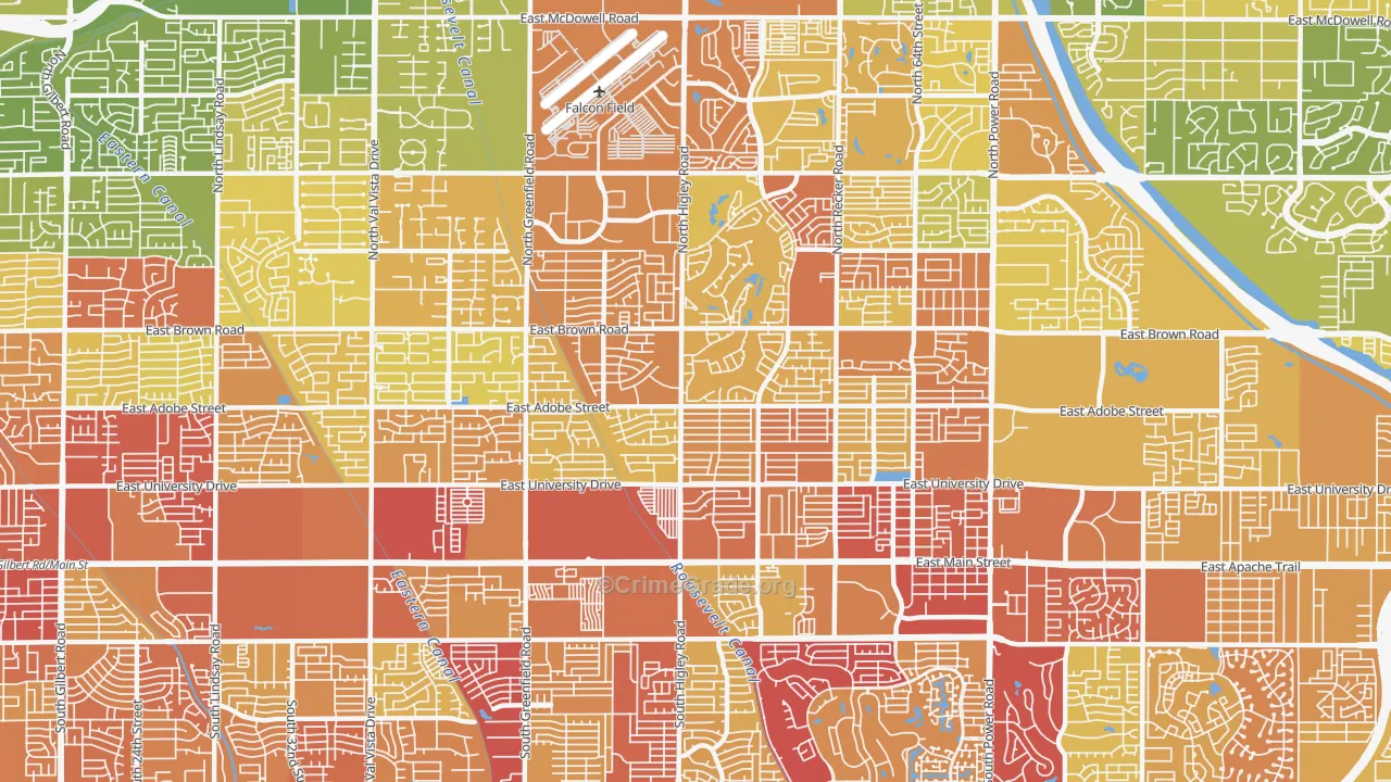 85205, AZ Map of Vehicle Theft Rates