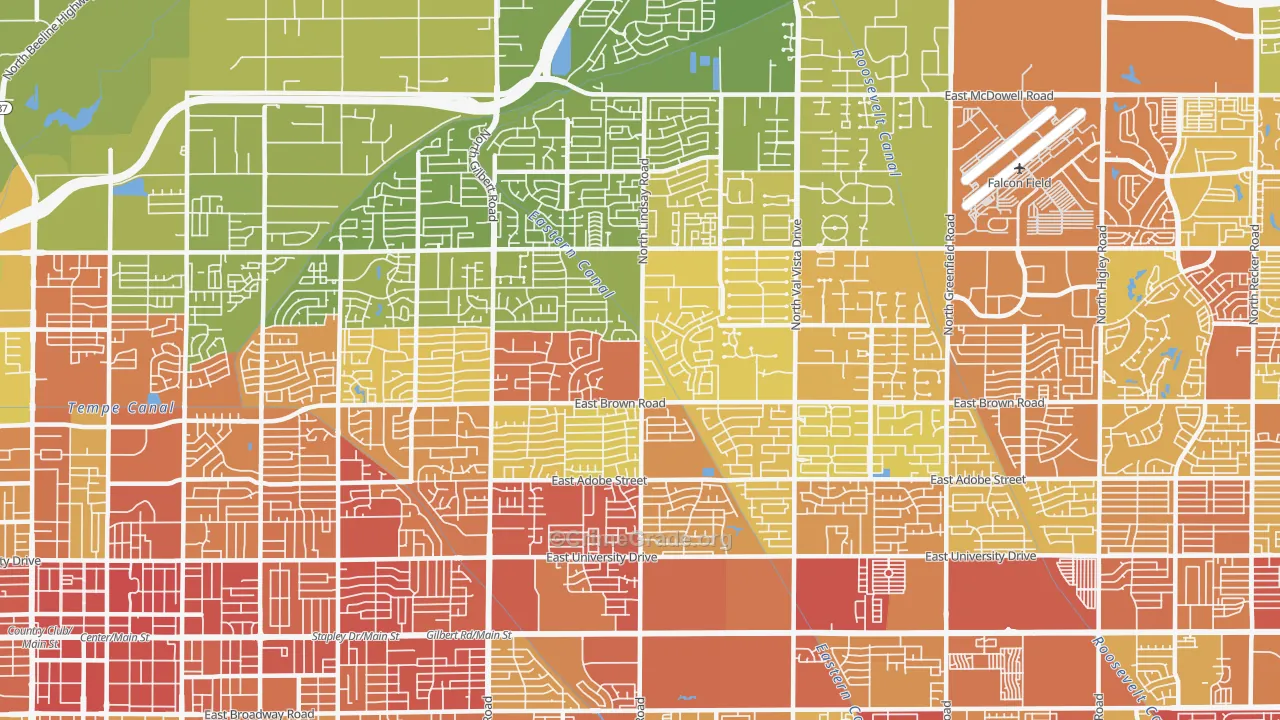 85213, AZ Map of Vehicle Theft Rates