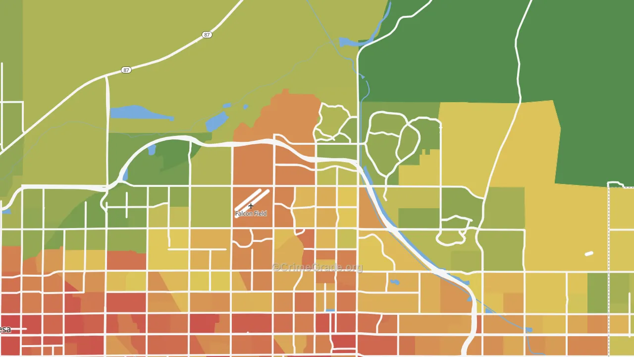 85215, AZ Map of Vehicle Theft Rates
