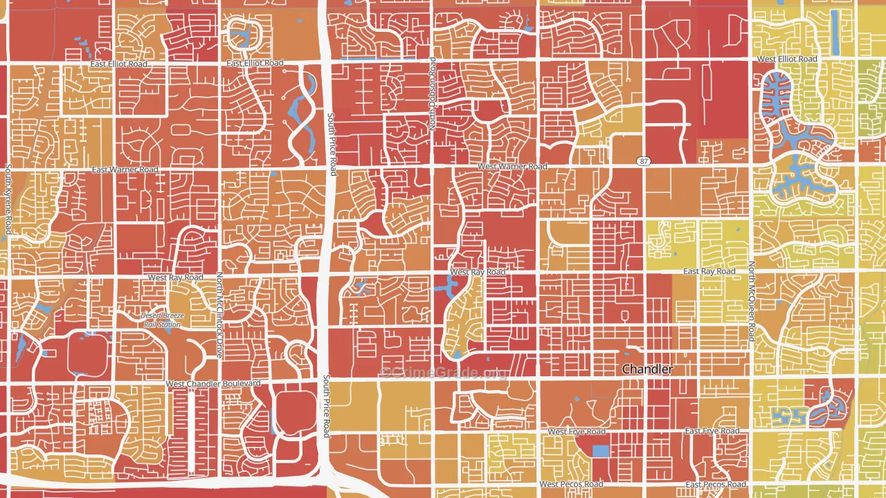 85224, AZ Map of Vehicle Theft Rates