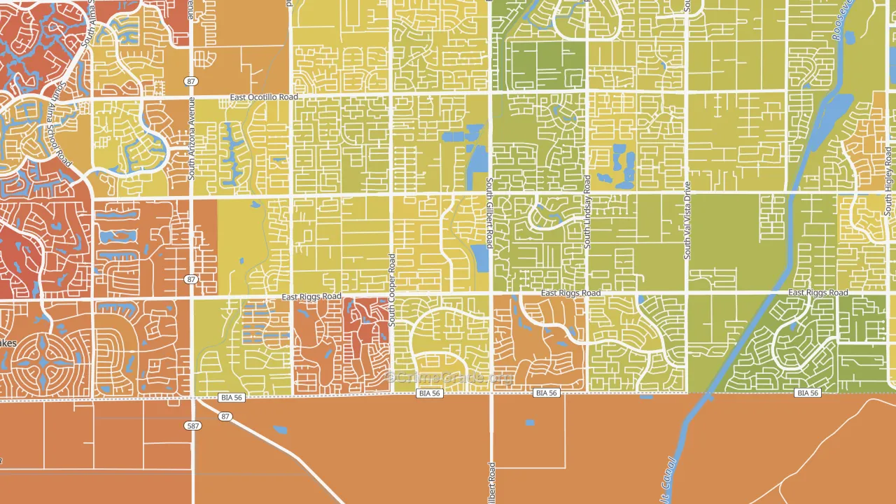 85249, AZ Map of Vehicle Theft Rates