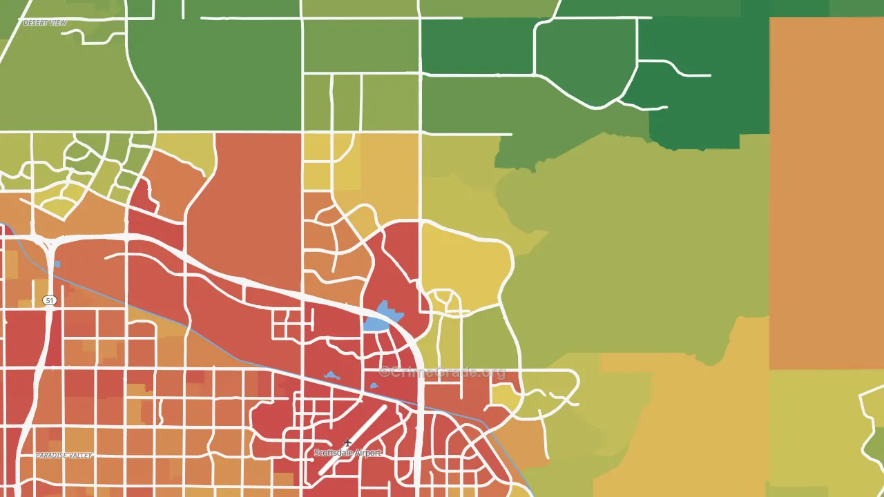 85255, AZ Map of Vehicle Theft Rates