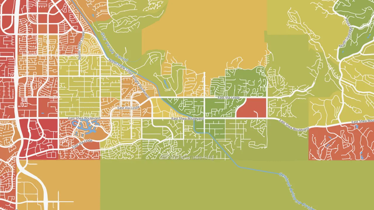 85259, AZ Map of Vehicle Theft Rates