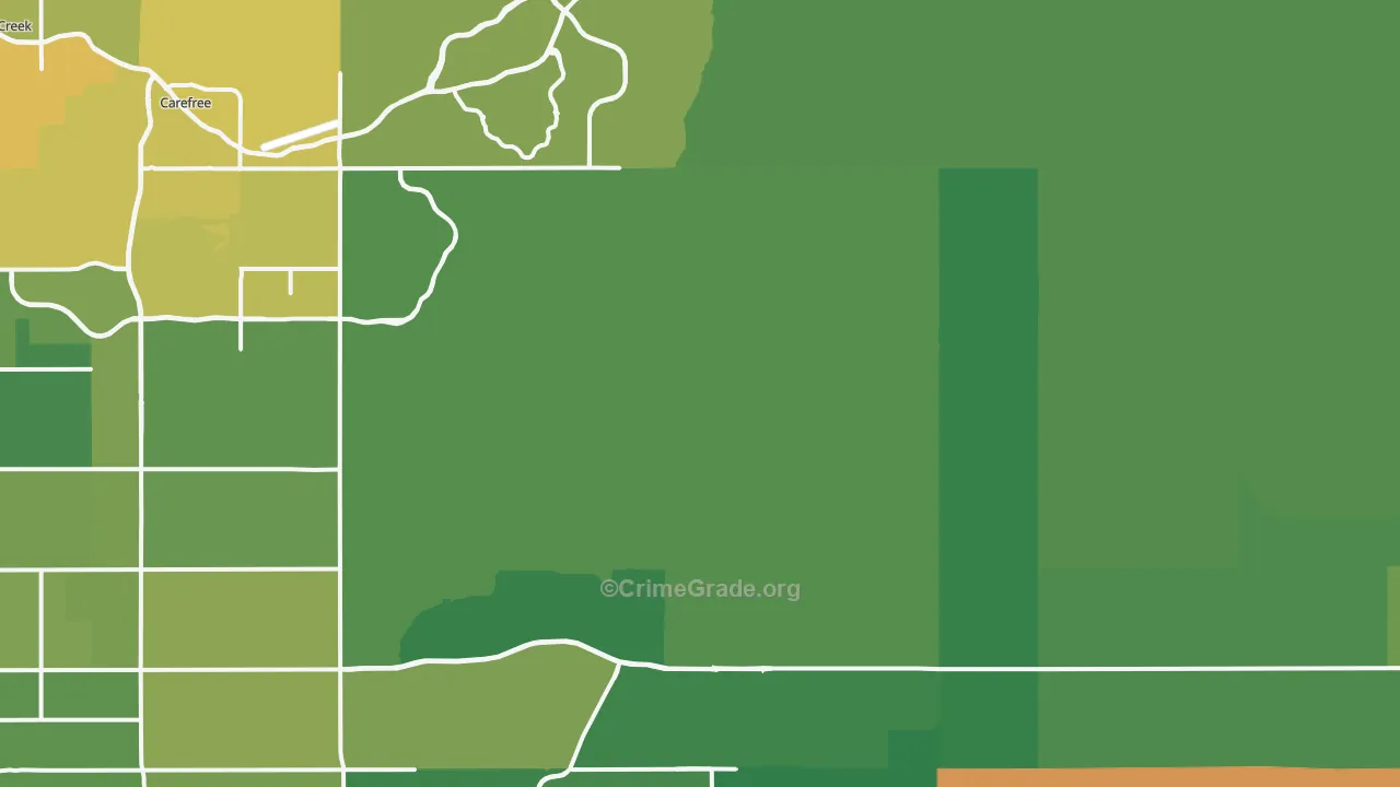 85262, AZ Map of Vehicle Theft Rates