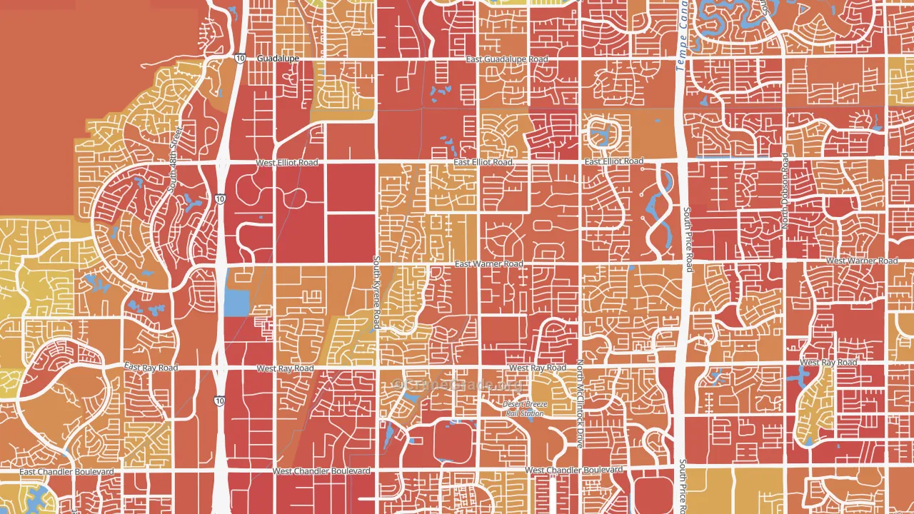85284, AZ Map of Vehicle Theft Rates