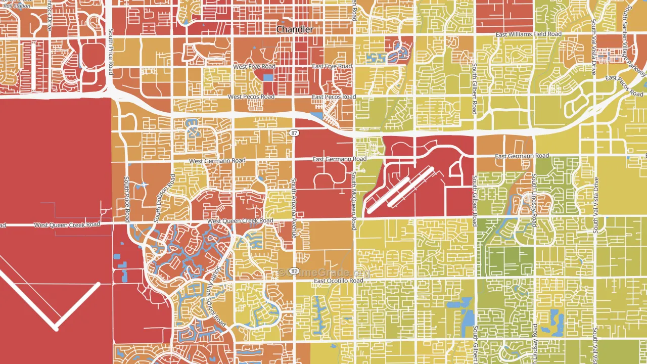 85286, AZ Map of Vehicle Theft Rates