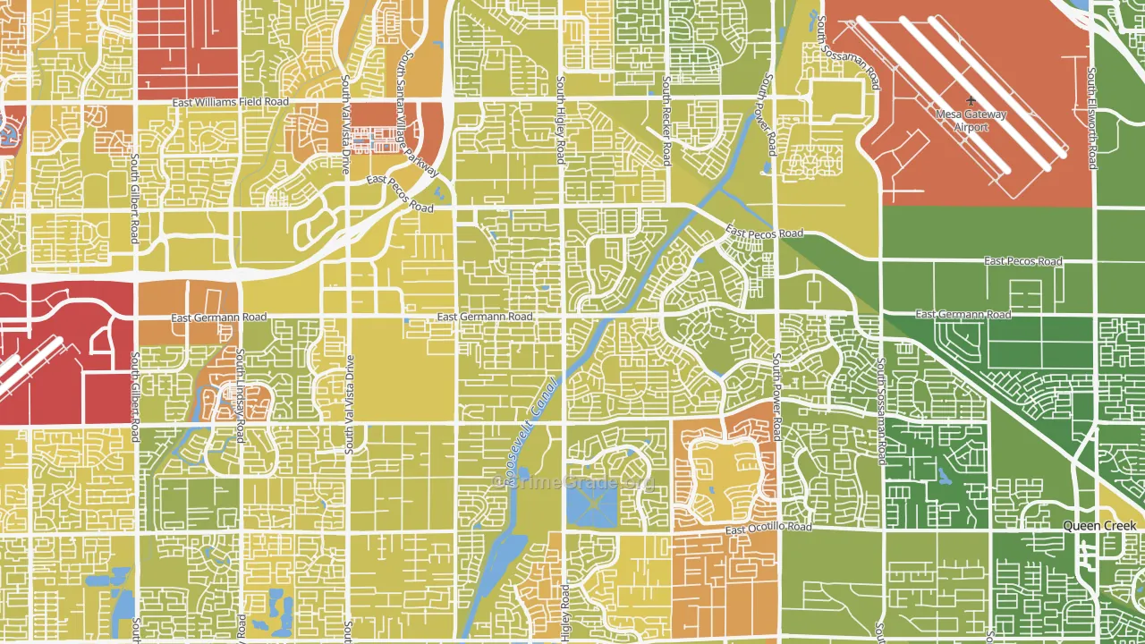 85297, AZ Map of Vehicle Theft Rates