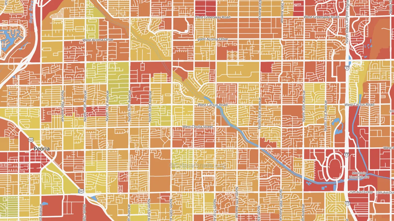 85304, AZ Map of Vehicle Theft Rates