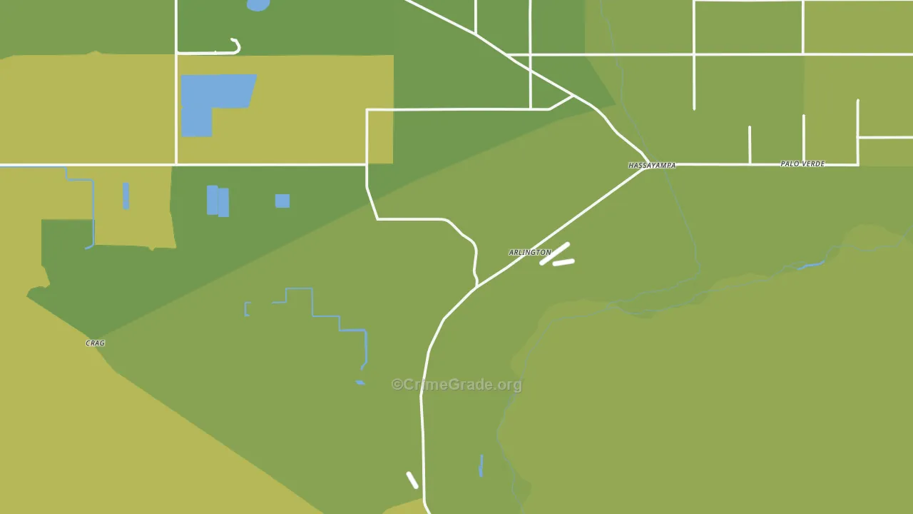 85322, AZ Map of Vehicle Theft Rates