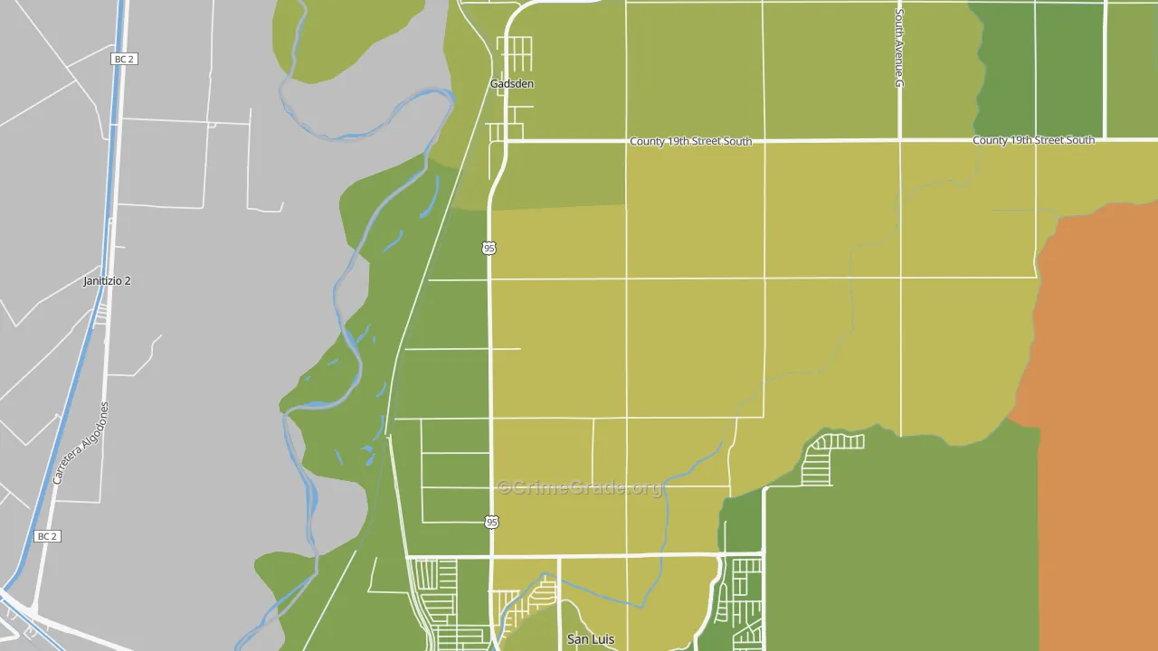 85336, AZ Map of Vehicle Theft Rates