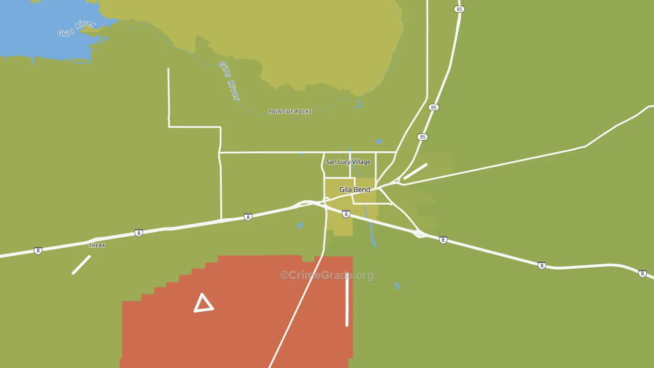 85337, AZ Map of Vehicle Theft Rates