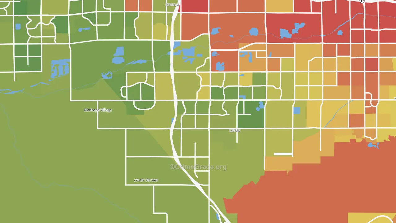 85339, AZ Map of Vehicle Theft Rates