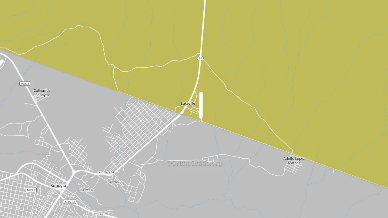 85341, AZ Map of Vehicle Theft Rates