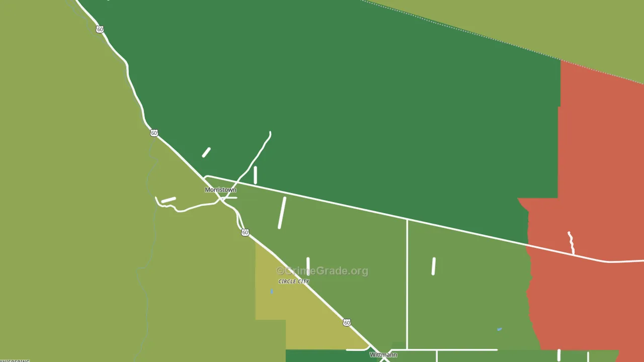 85342, AZ Map of Vehicle Theft Rates