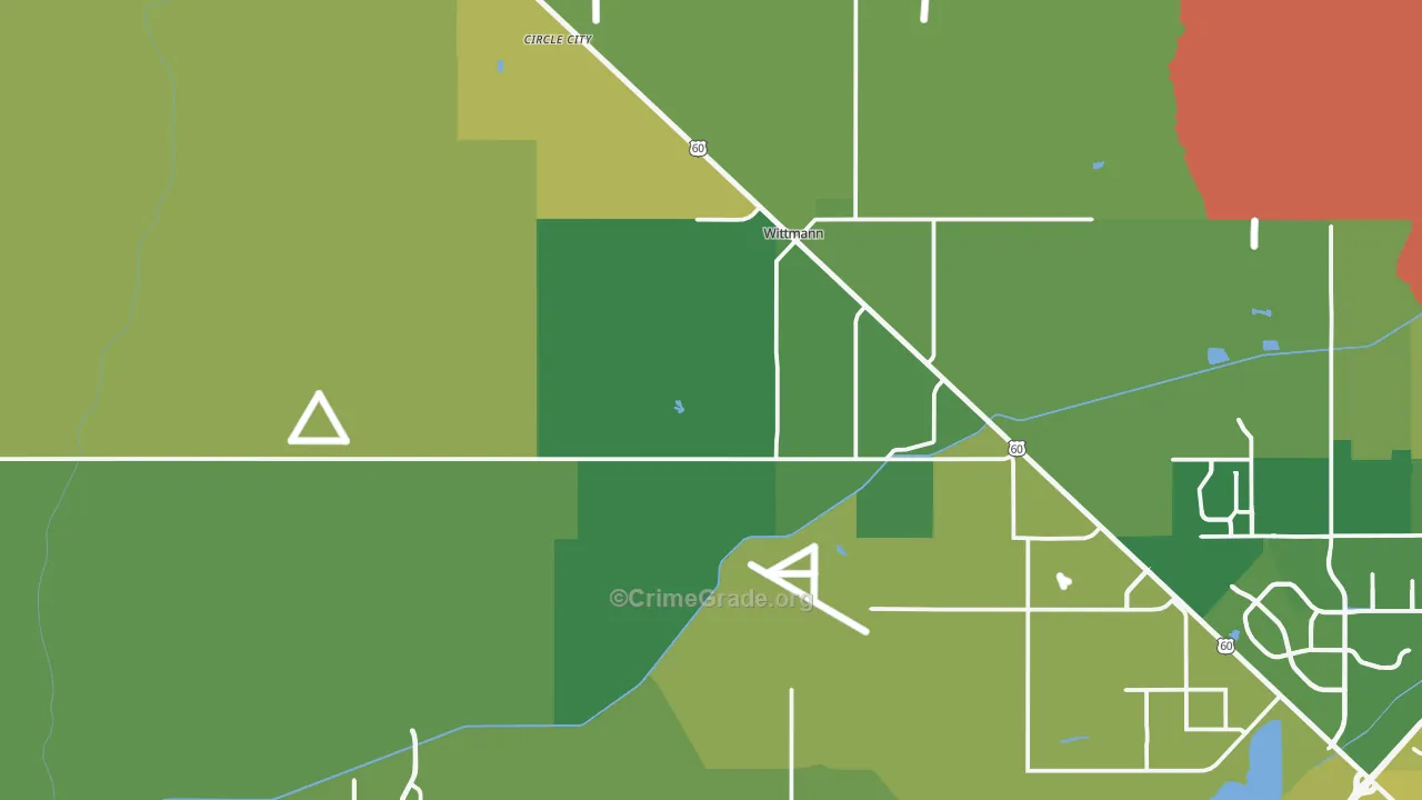 85361, AZ Map of Vehicle Theft Rates