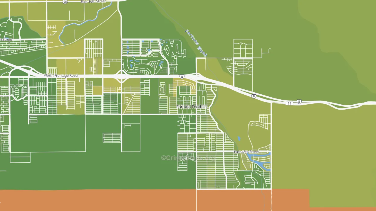 85367, AZ Map of Vehicle Theft Rates
