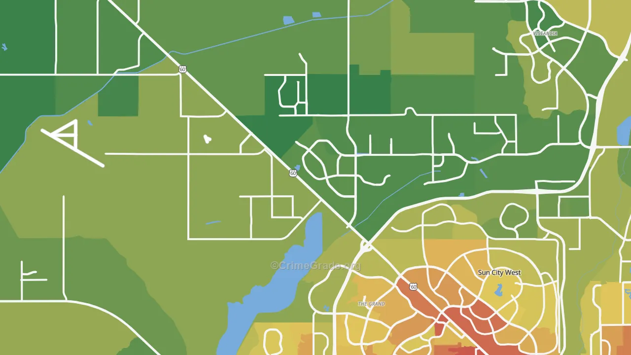 85387, AZ Map of Vehicle Theft Rates