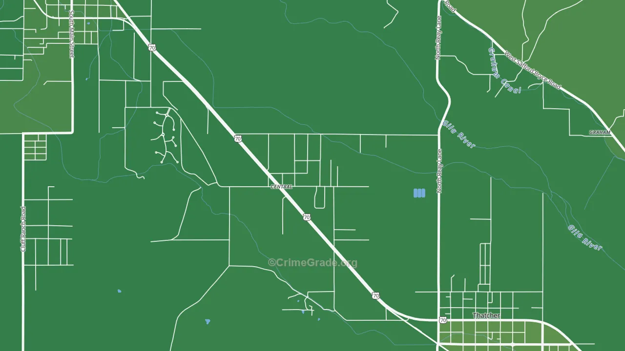 85531, AZ Map of Vehicle Theft Rates