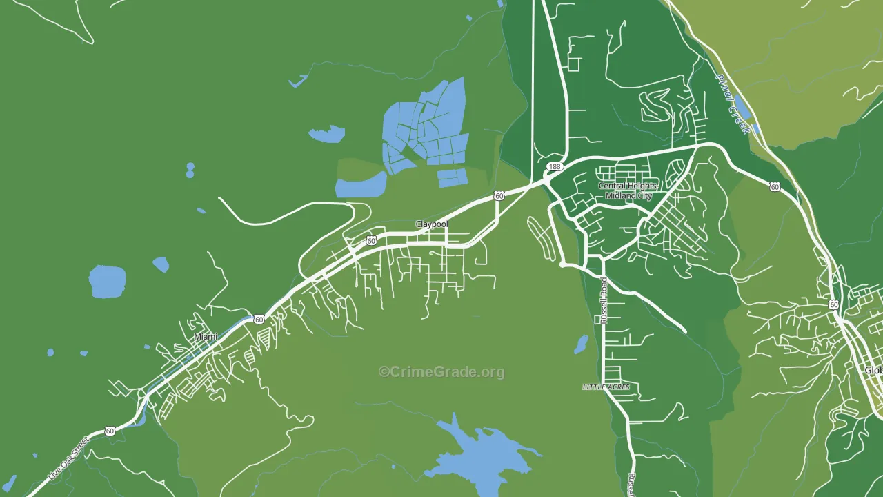 85532, AZ Map of Vehicle Theft Rates