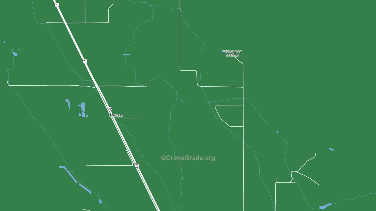 85535, AZ Map of Vehicle Theft Rates