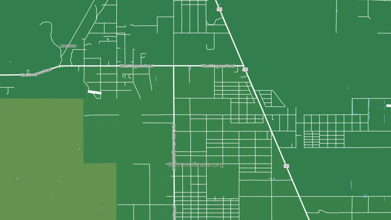 85606, AZ Map of Vehicle Theft Rates