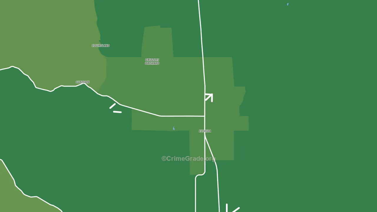 85610, AZ Map of Vehicle Theft Rates