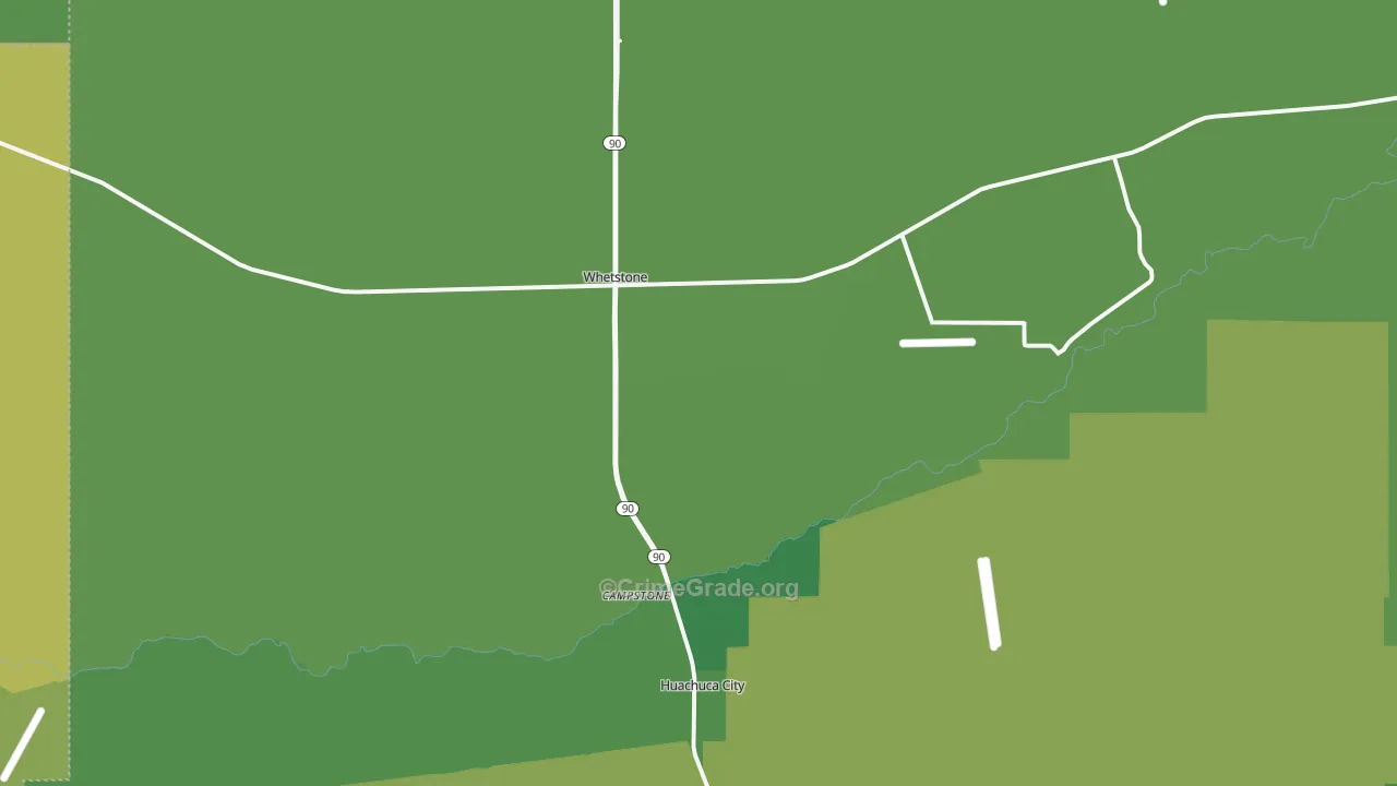 85616, AZ Map of Vehicle Theft Rates