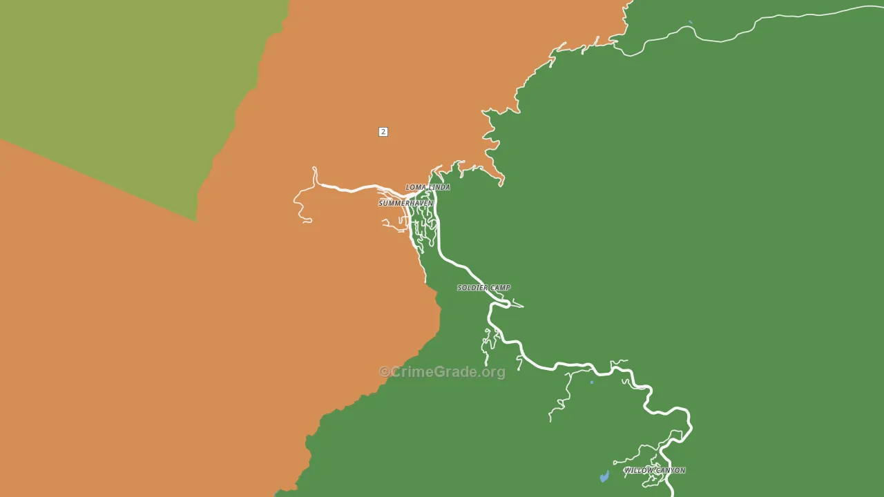 85619, AZ Map of Vehicle Theft Rates