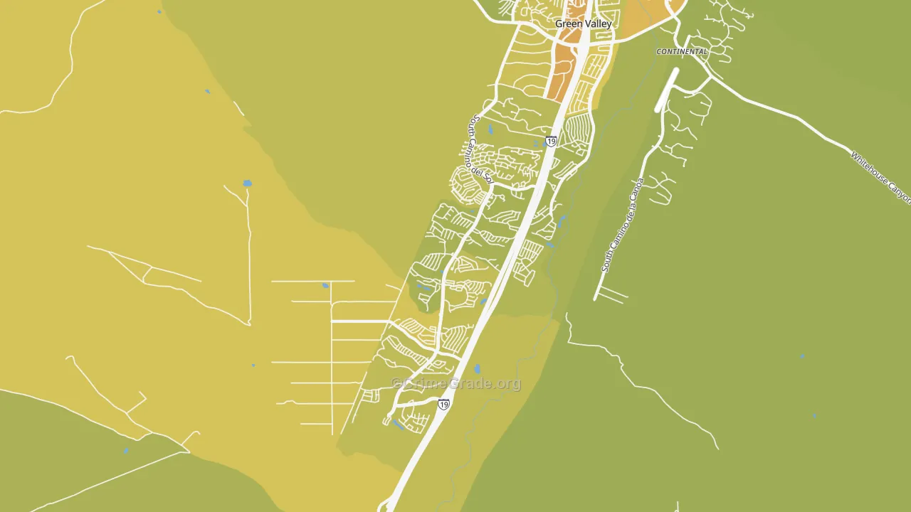 85622, AZ Map of Vehicle Theft Rates