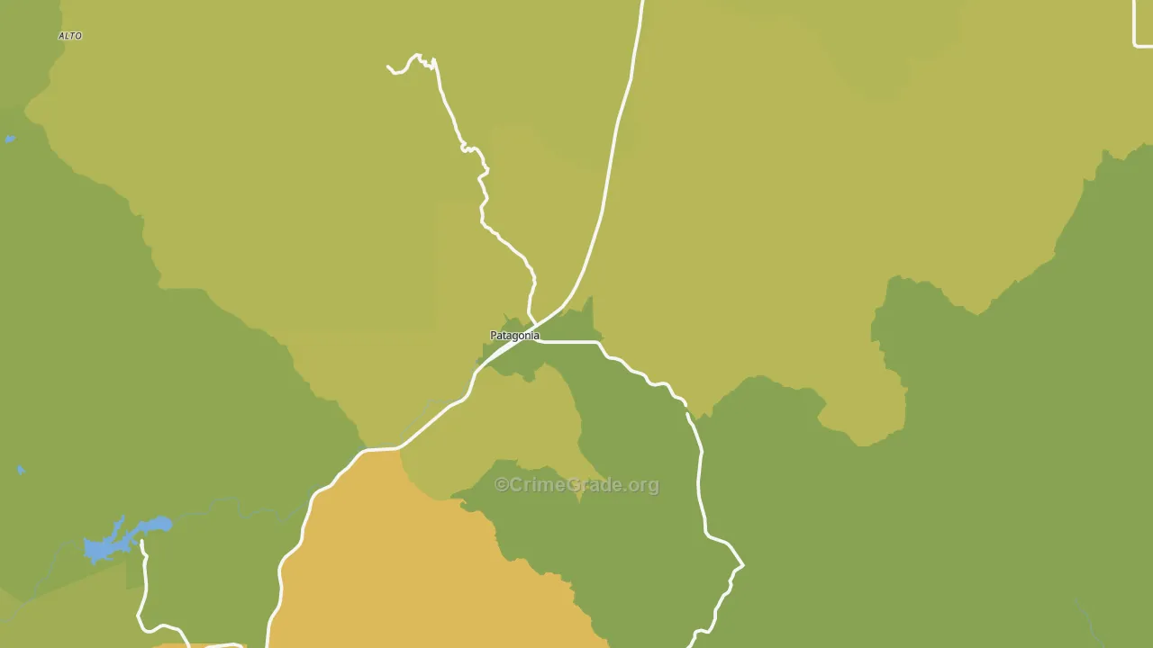 85624, AZ Map of Vehicle Theft Rates