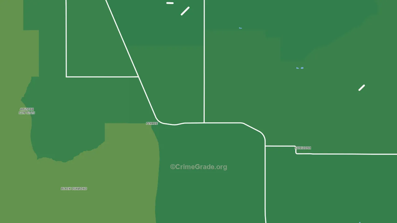 85625, AZ Map of Vehicle Theft Rates