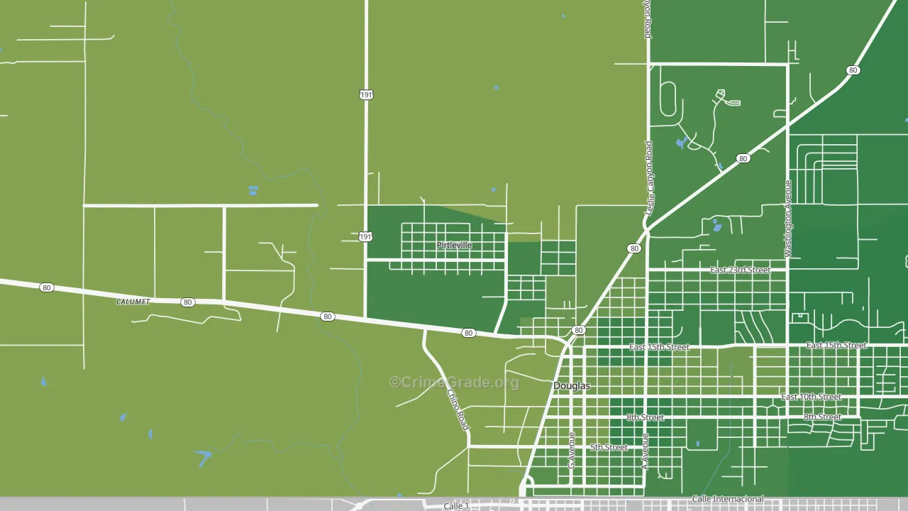 85626, AZ Map of Vehicle Theft Rates