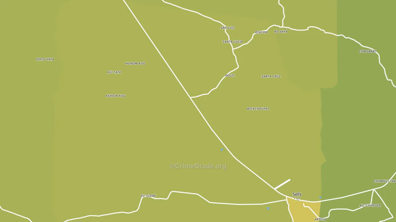 85634, AZ Map of Vehicle Theft Rates