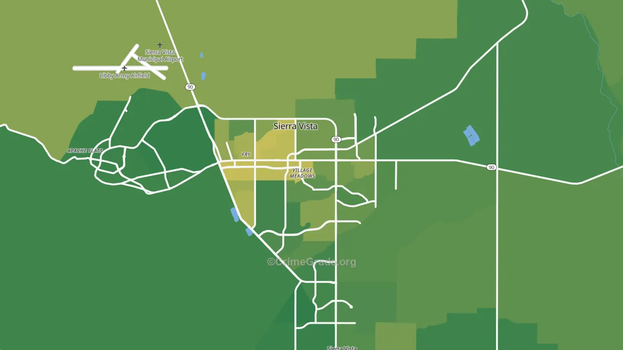 85635, AZ Map of Vehicle Theft Rates