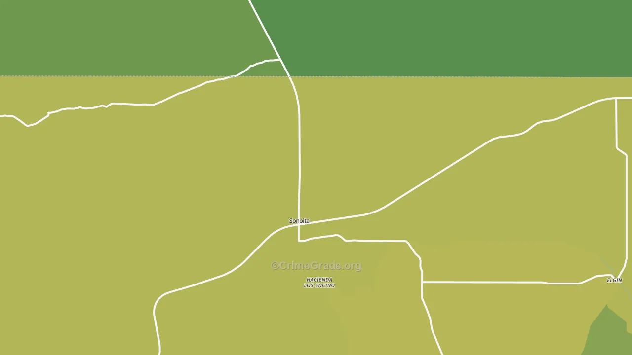 85637, AZ Map of Vehicle Theft Rates