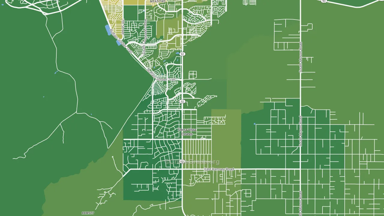 85650, AZ Map of Vehicle Theft Rates