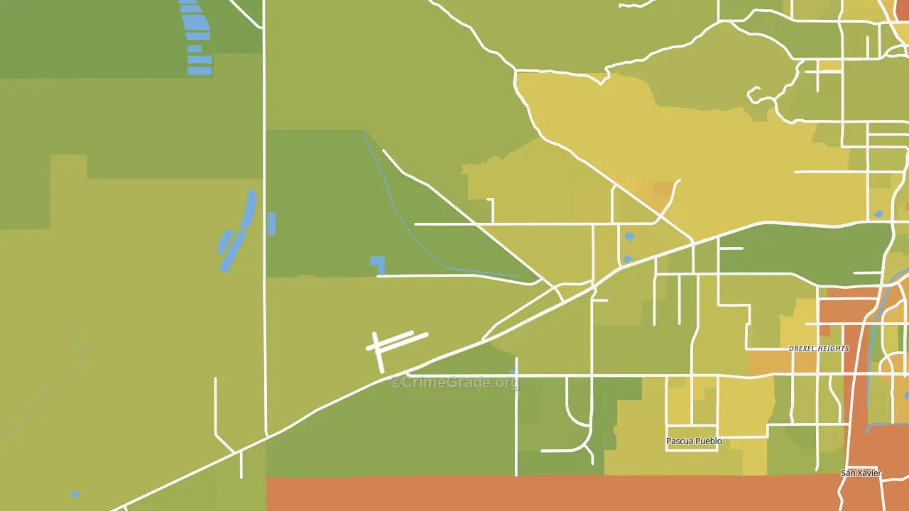 85735, AZ Map of Vehicle Theft Rates