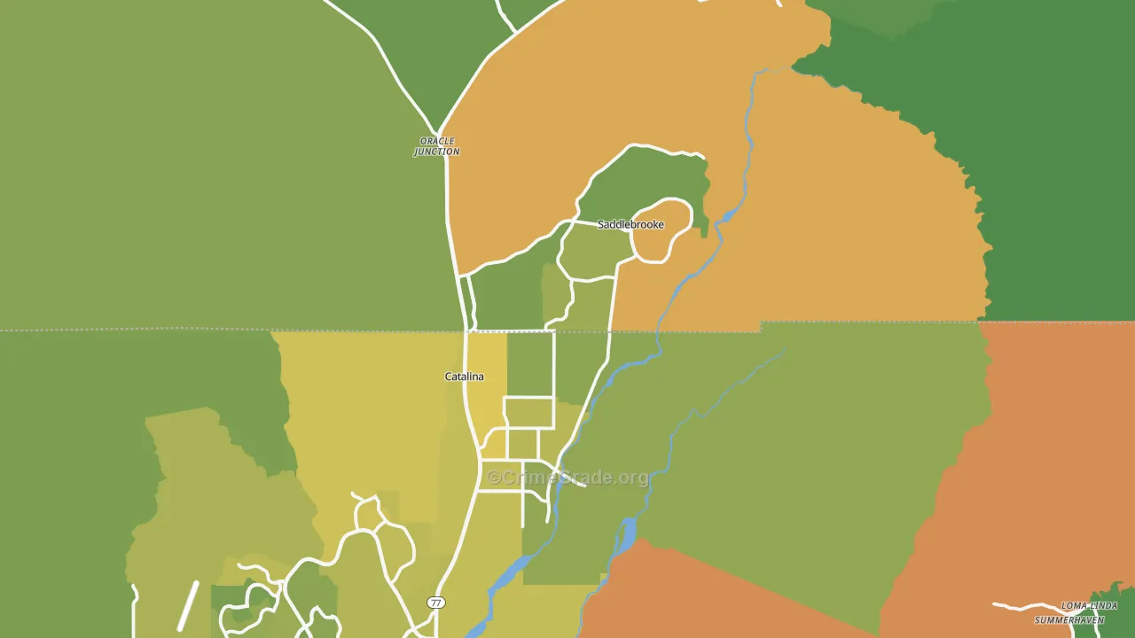 85739, AZ Map of Vehicle Theft Rates