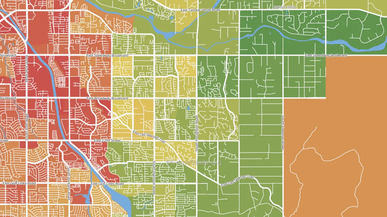 85748, AZ Map of Vehicle Theft Rates