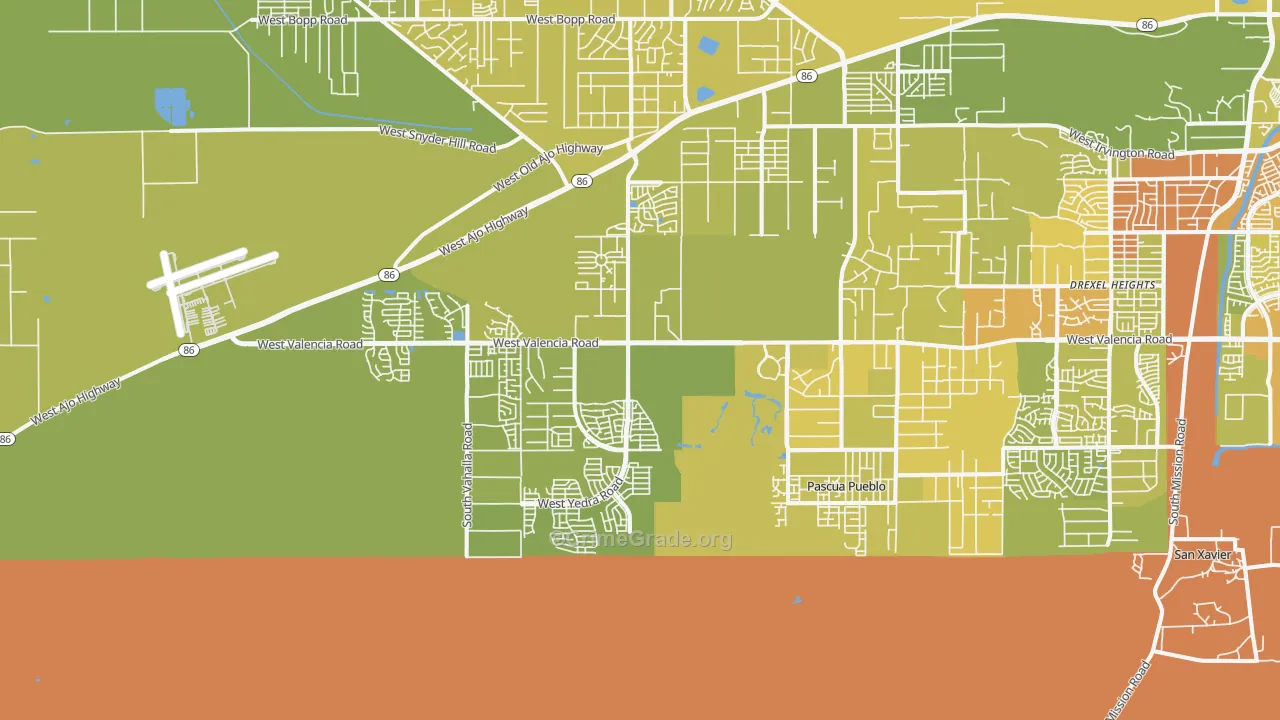 85757, AZ Map of Vehicle Theft Rates