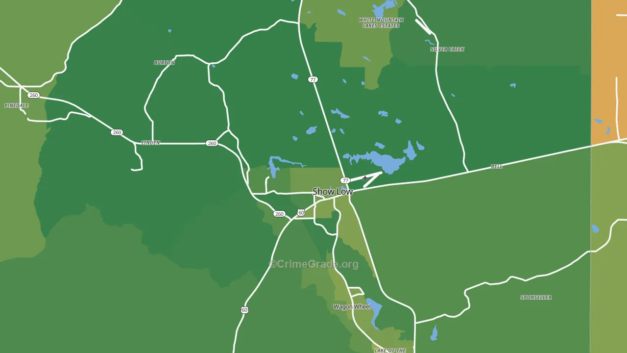 85901, AZ Map of Vehicle Theft Rates