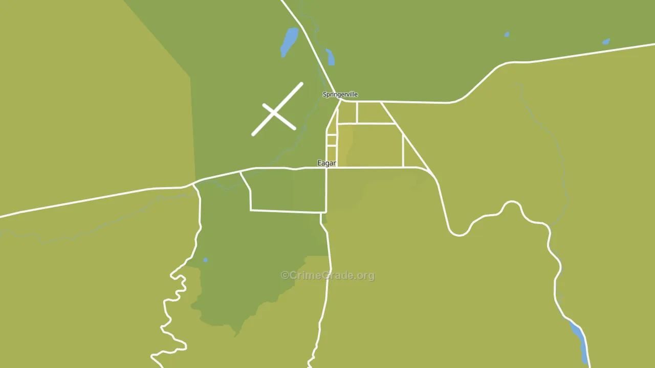 85925, AZ Map of Vehicle Theft Rates