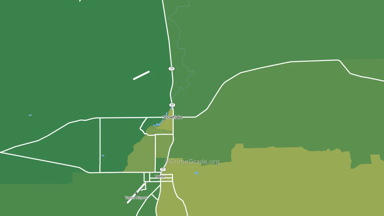 85937, AZ Map of Vehicle Theft Rates