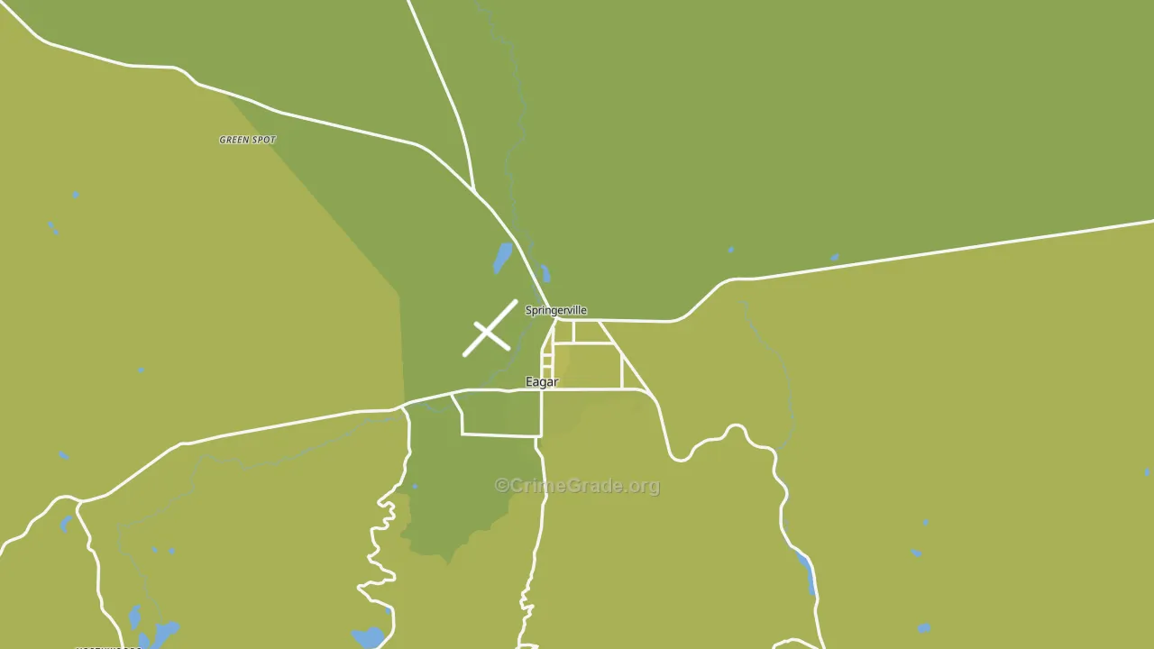 85938, AZ Map of Vehicle Theft Rates